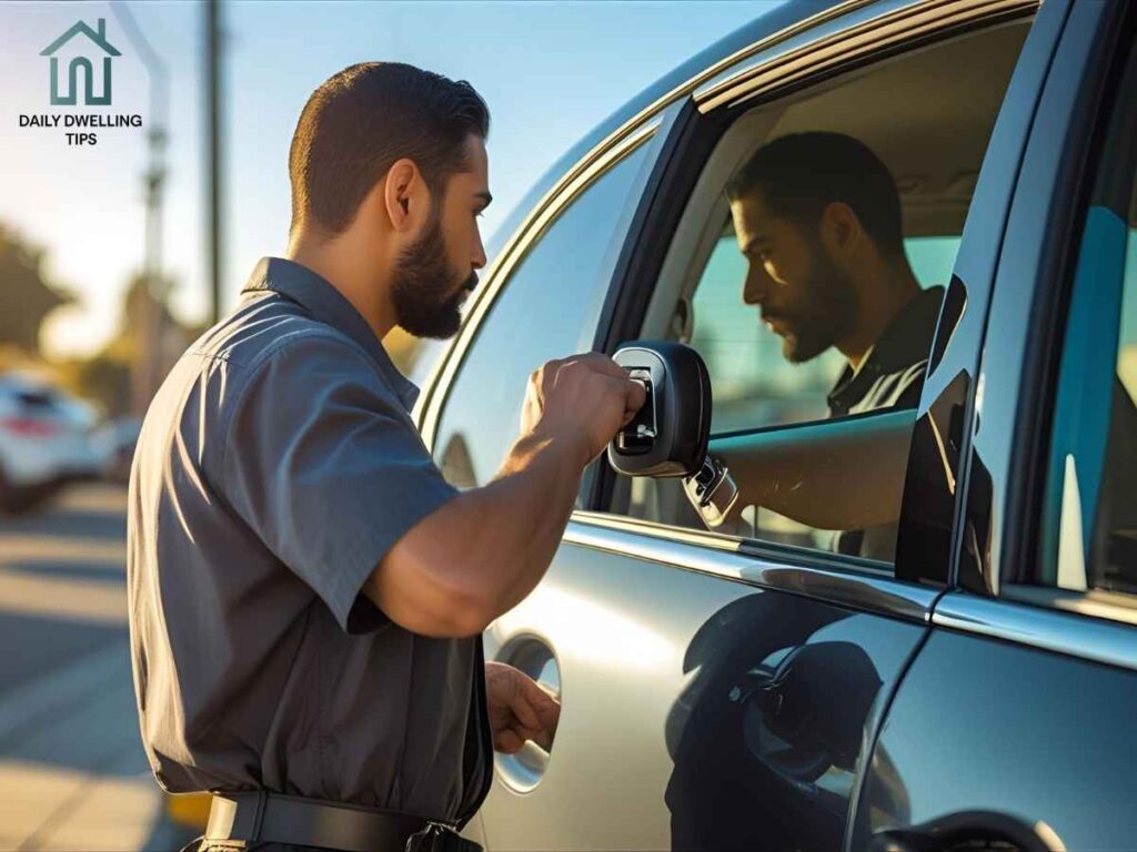 Unlocking Security: Your Guide to North Fresno Same-Day Locksmith Services in Los Angeles 1 Locksmith unlocking car door in Los Angeles North Fresno area on a sunny afternoon