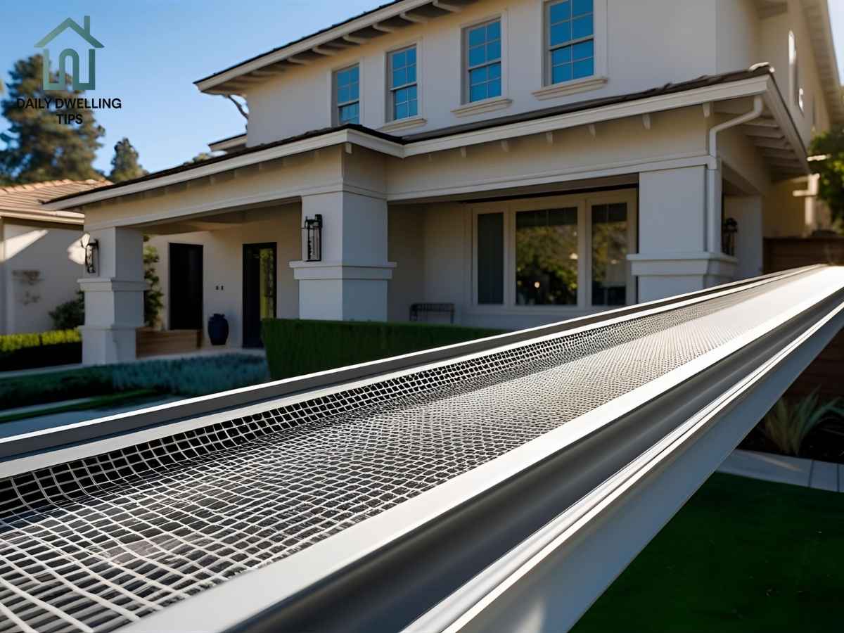 Narrow mesh gutter guard installed on Clovis home in Sherman Oaks, Los Angeles