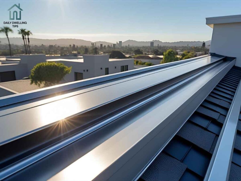 Clogged Gutter Prevention in Rancho Penasquitos: The Savvy Angeleno’s Guide 2 New gutter guard installed on a Los Angeles rooftop for clogged gutter prevention in Rancho Penasquitos