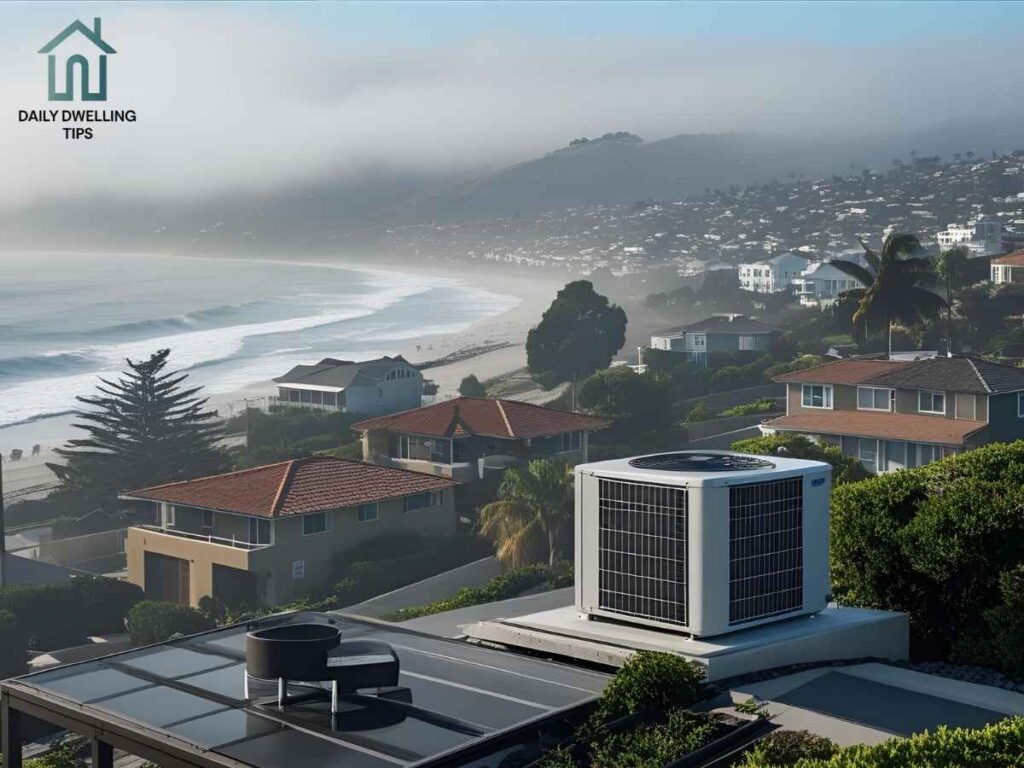 Marina District Balancing AC Use for Foggy Summers in Los Angeles 2 Los Angeles coastal neighborhood with fog and energy-efficient air conditioning system